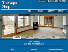 Tablet Screenshot of carpetsturgeonbay.com